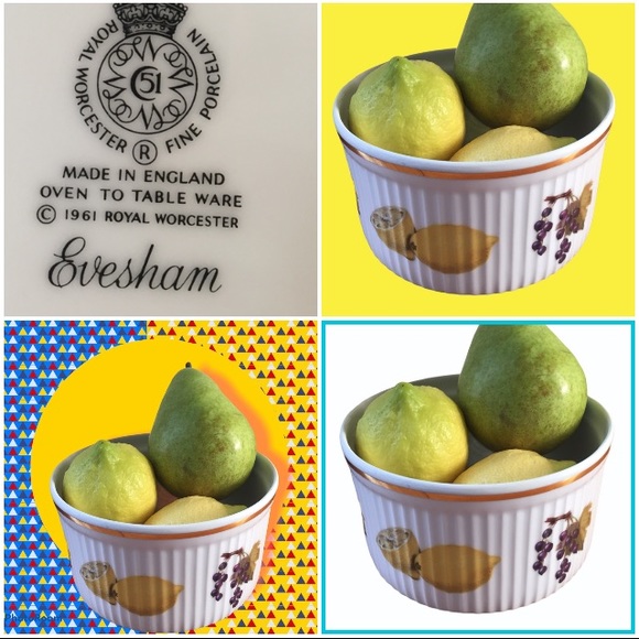 ๐๐EVESHAM Royal Worcester Gold Trim Dish - Picture 1 of 7